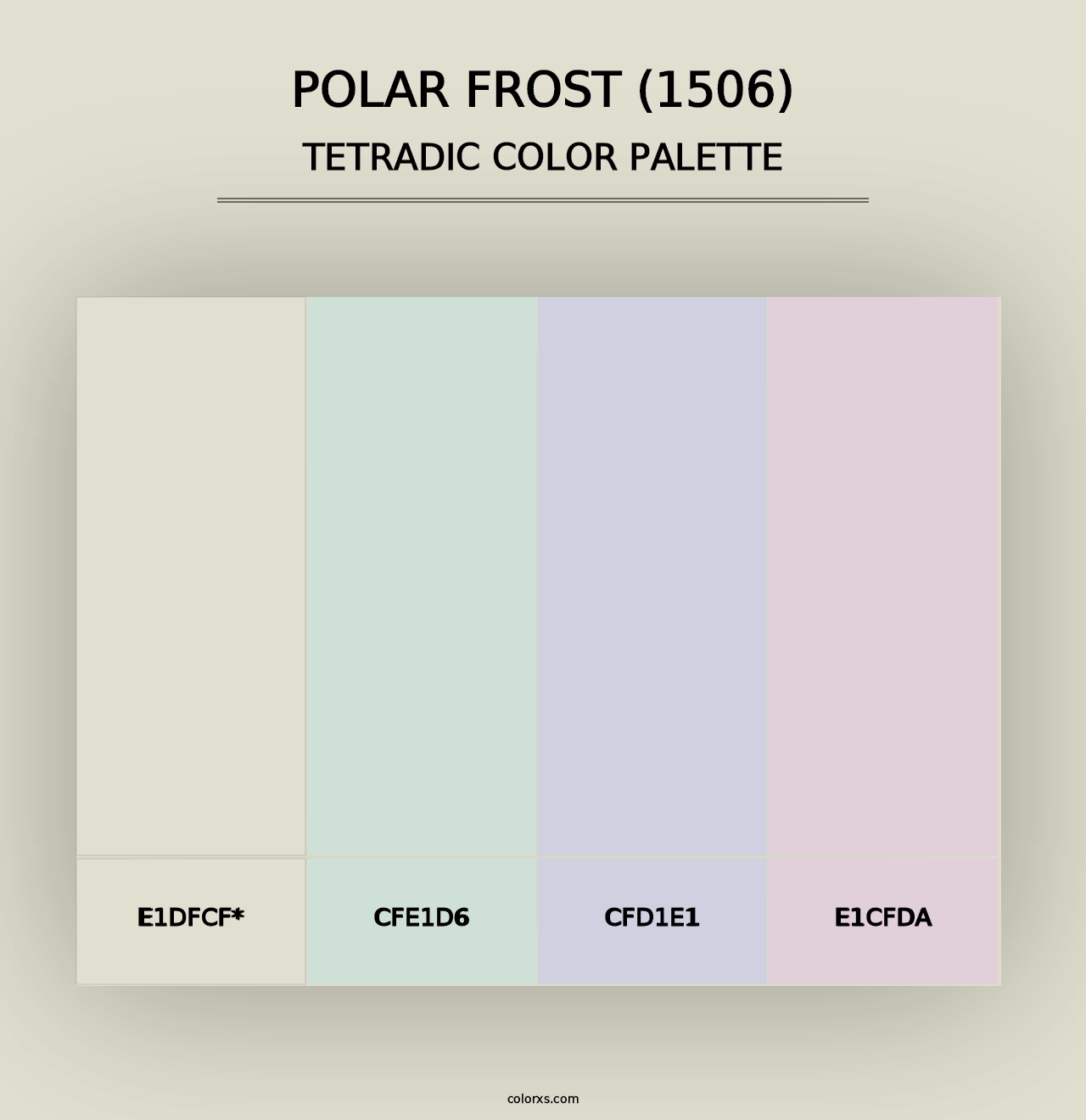 Polar Frost (1506) - Tetradic Color Palette