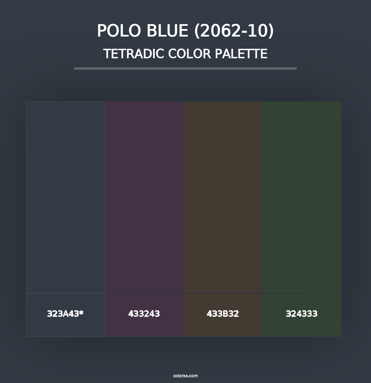 Polo Blue (2062-10) - Tetradic Color Palette