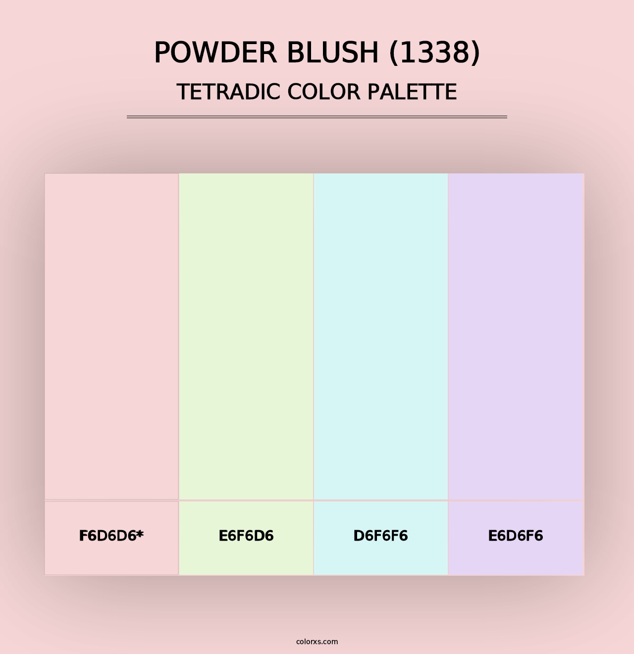 Powder Blush (1338) - Tetradic Color Palette