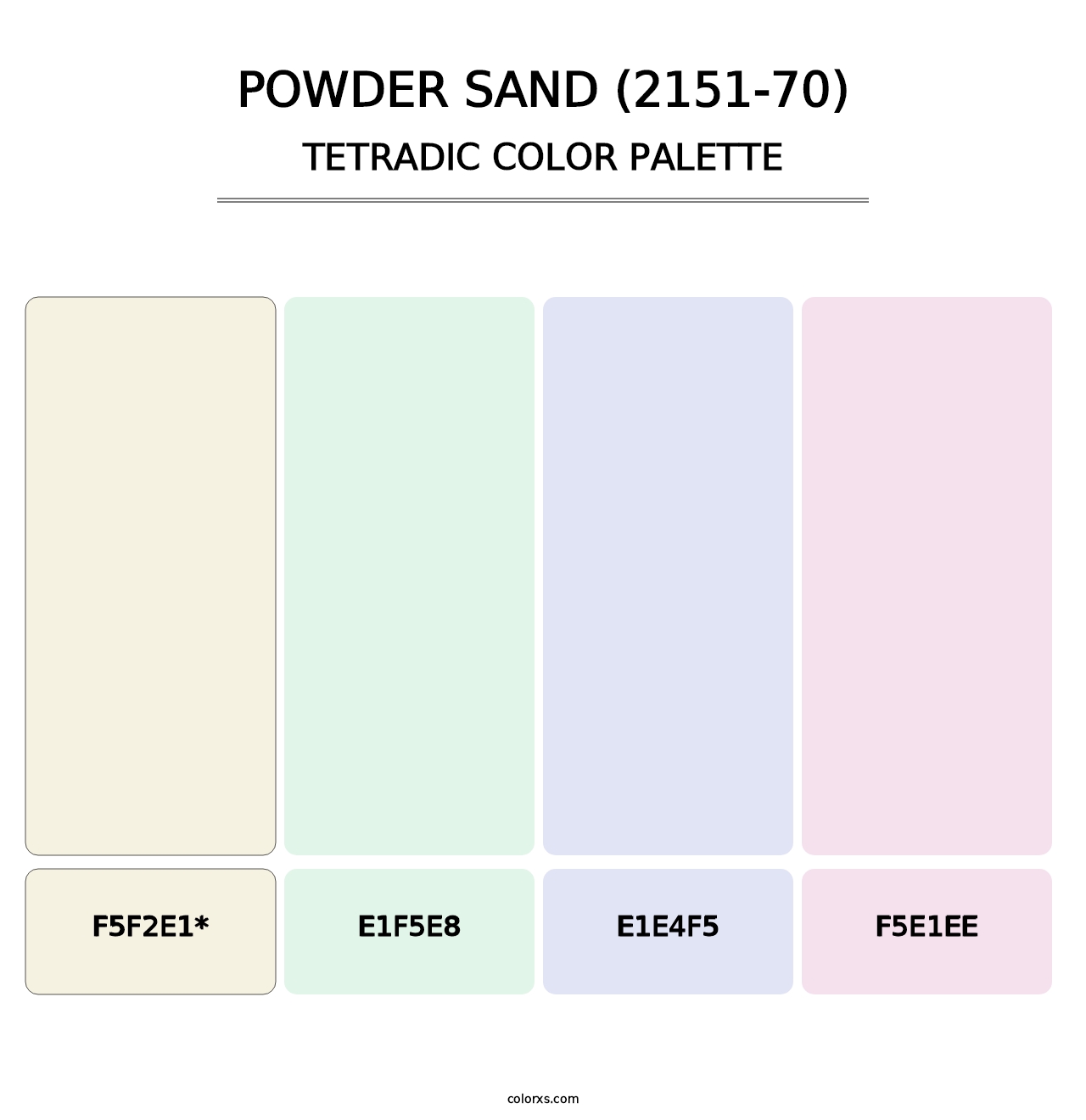 Powder Sand (2151-70) - Tetradic Color Palette