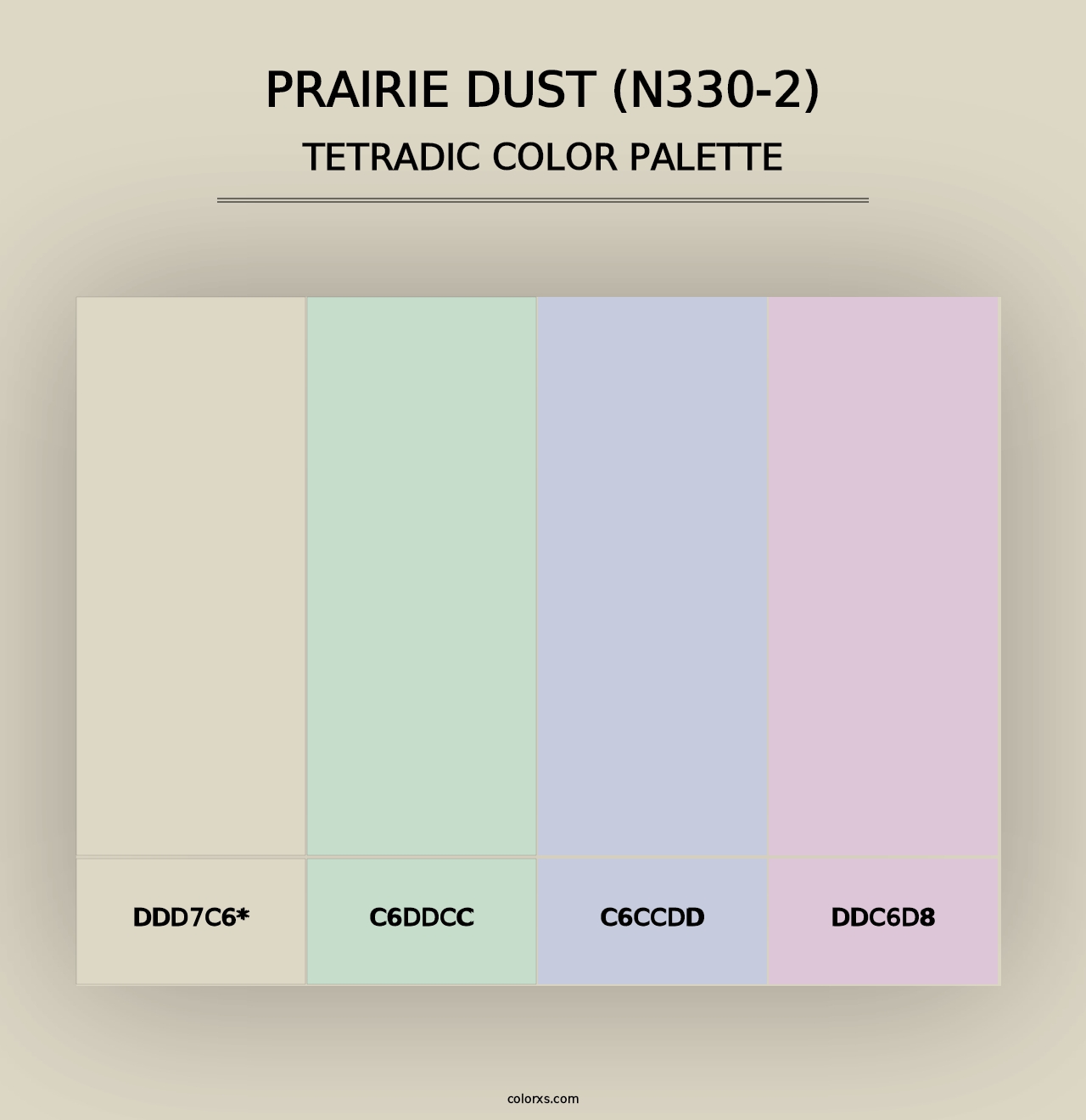 Prairie Dust (N330-2) - Tetradic Color Palette