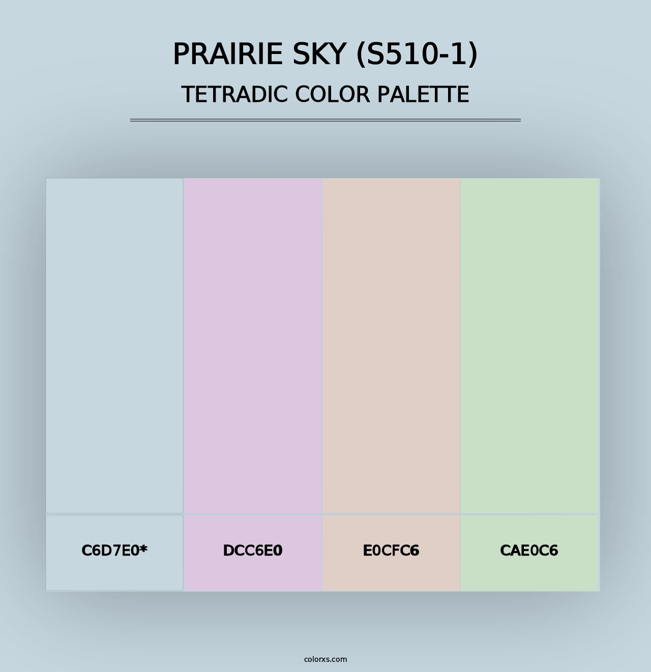 Prairie Sky (S510-1) - Tetradic Color Palette