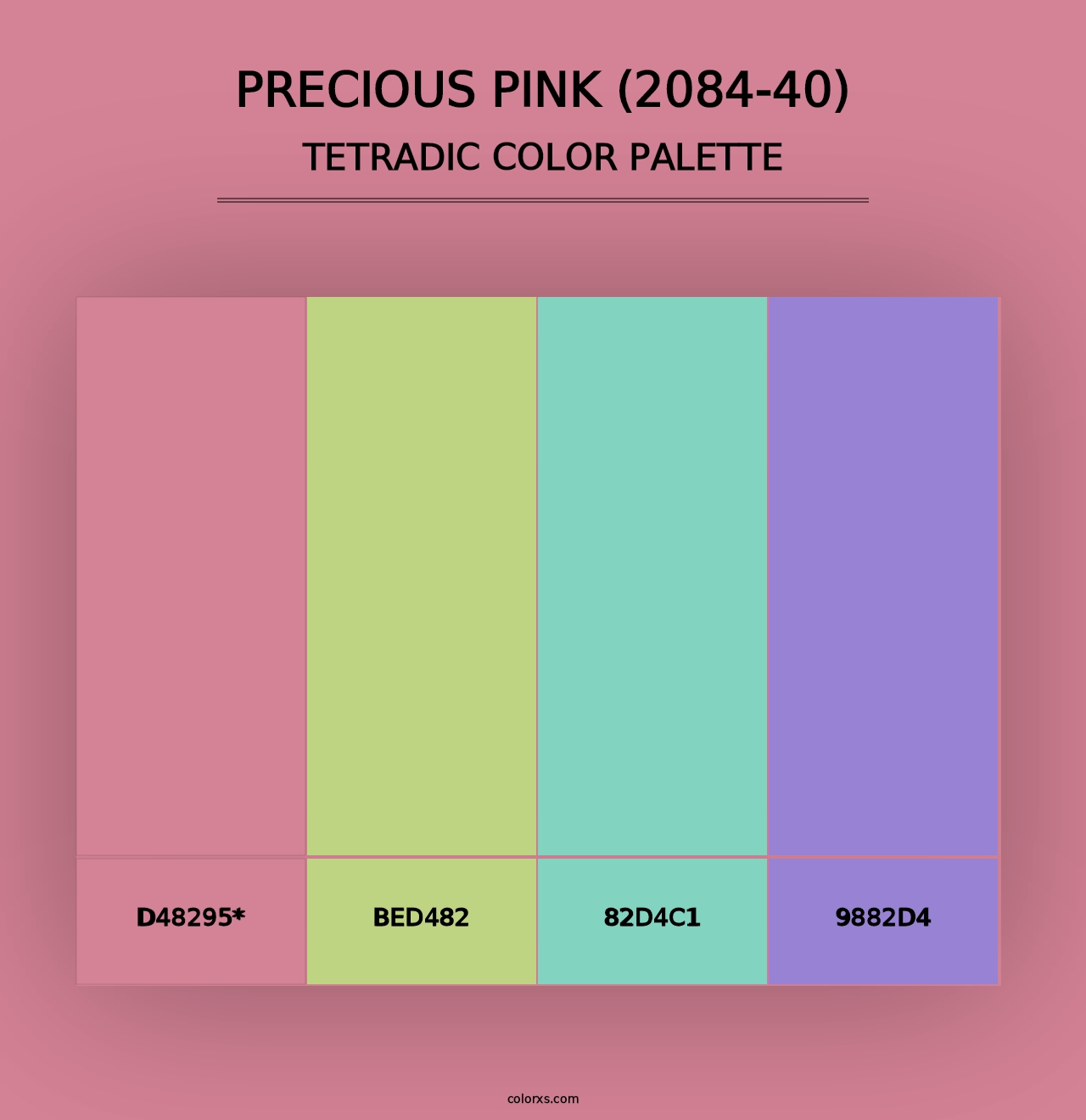 Precious Pink (2084-40) - Tetradic Color Palette