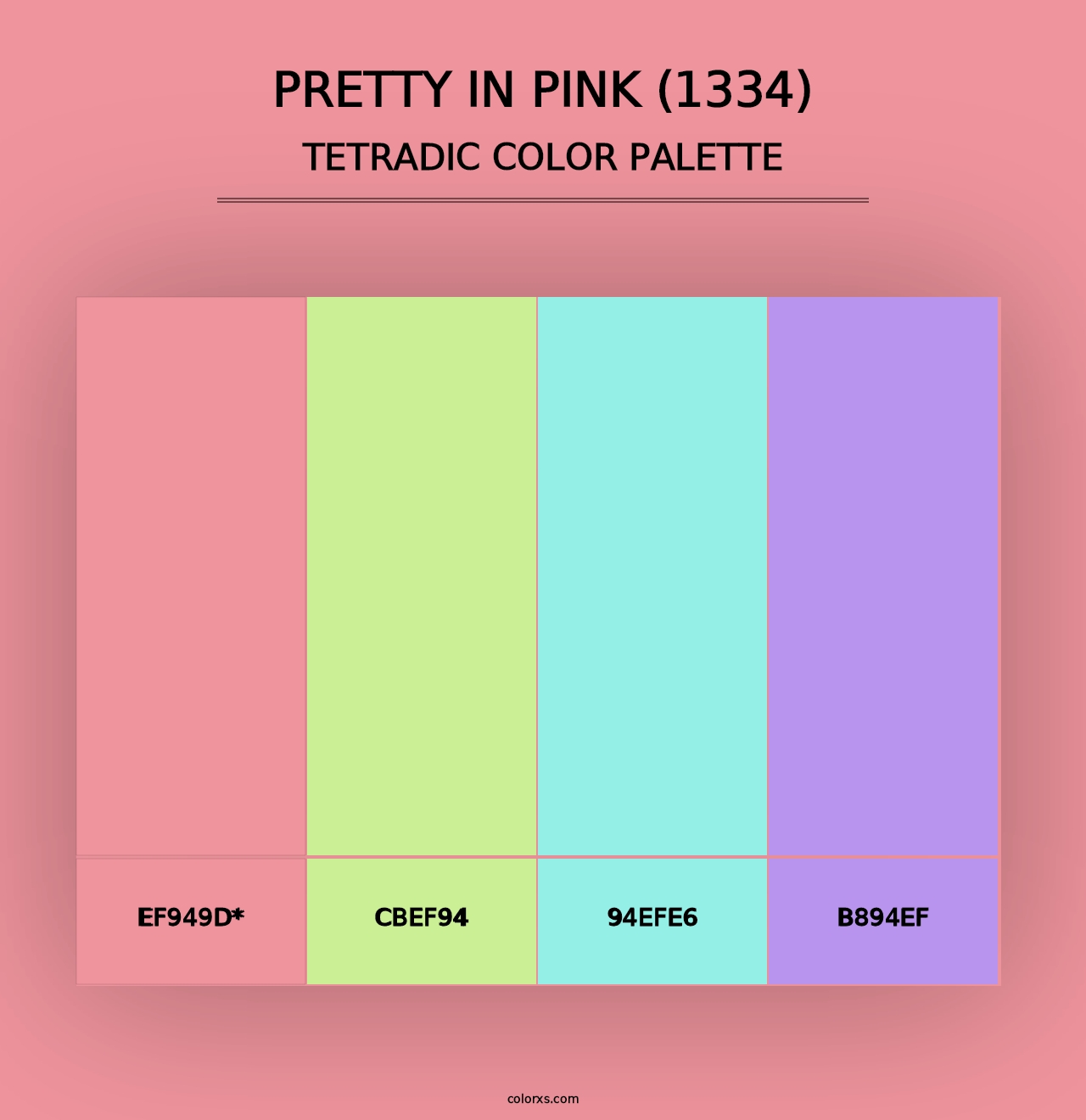 Pretty in Pink (1334) - Tetradic Color Palette