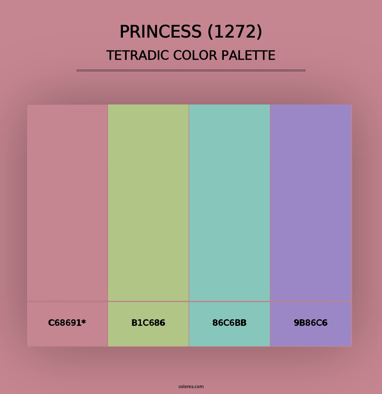 Princess (1272) - Tetradic Color Palette