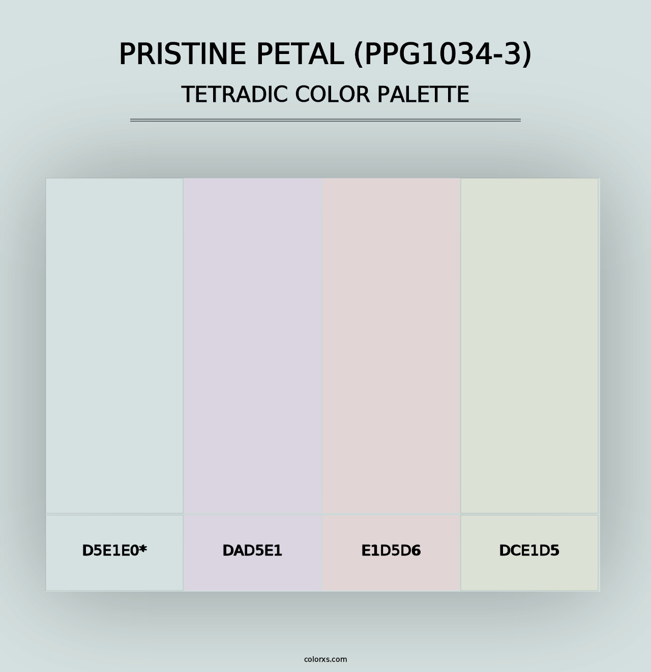 Pristine Petal (PPG1034-3) - Tetradic Color Palette