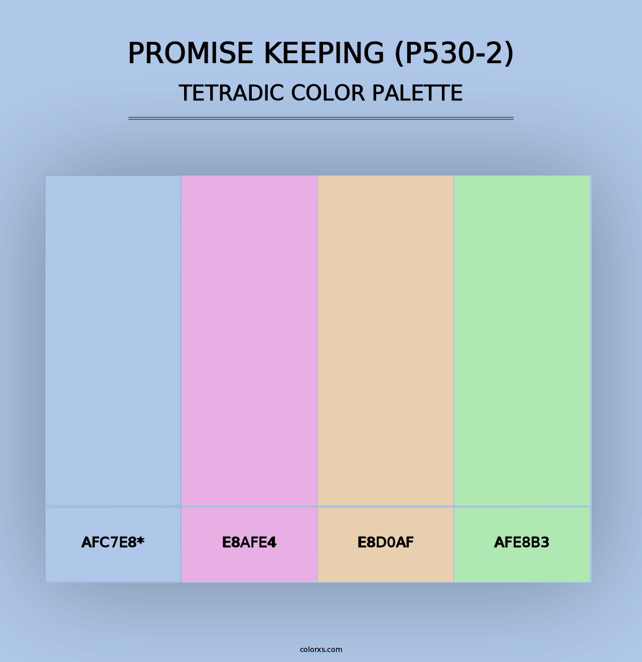 Promise Keeping (P530-2) - Tetradic Color Palette