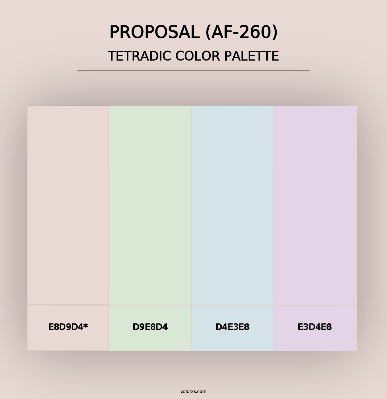 Proposal (AF-260) - Tetradic Color Palette