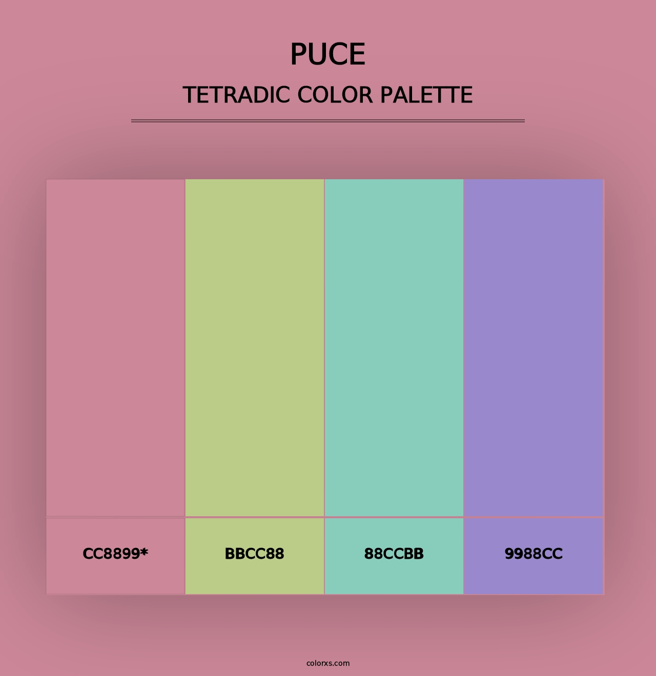 Puce - Tetradic Color Palette