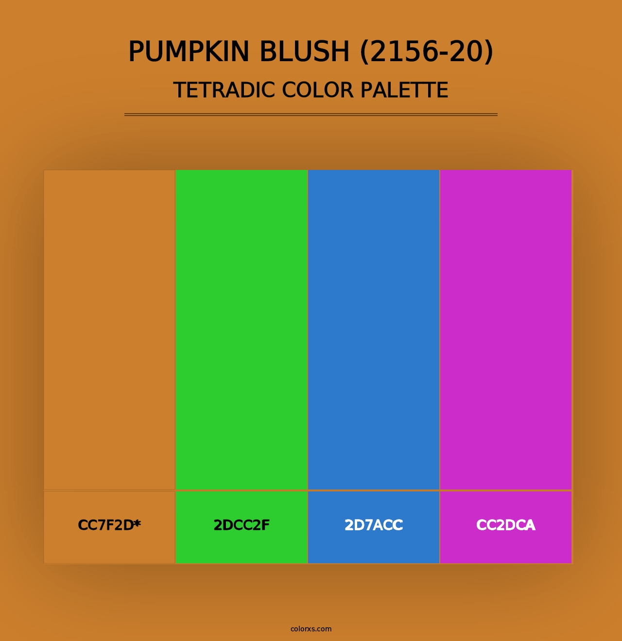 Pumpkin Blush (2156-20) - Tetradic Color Palette