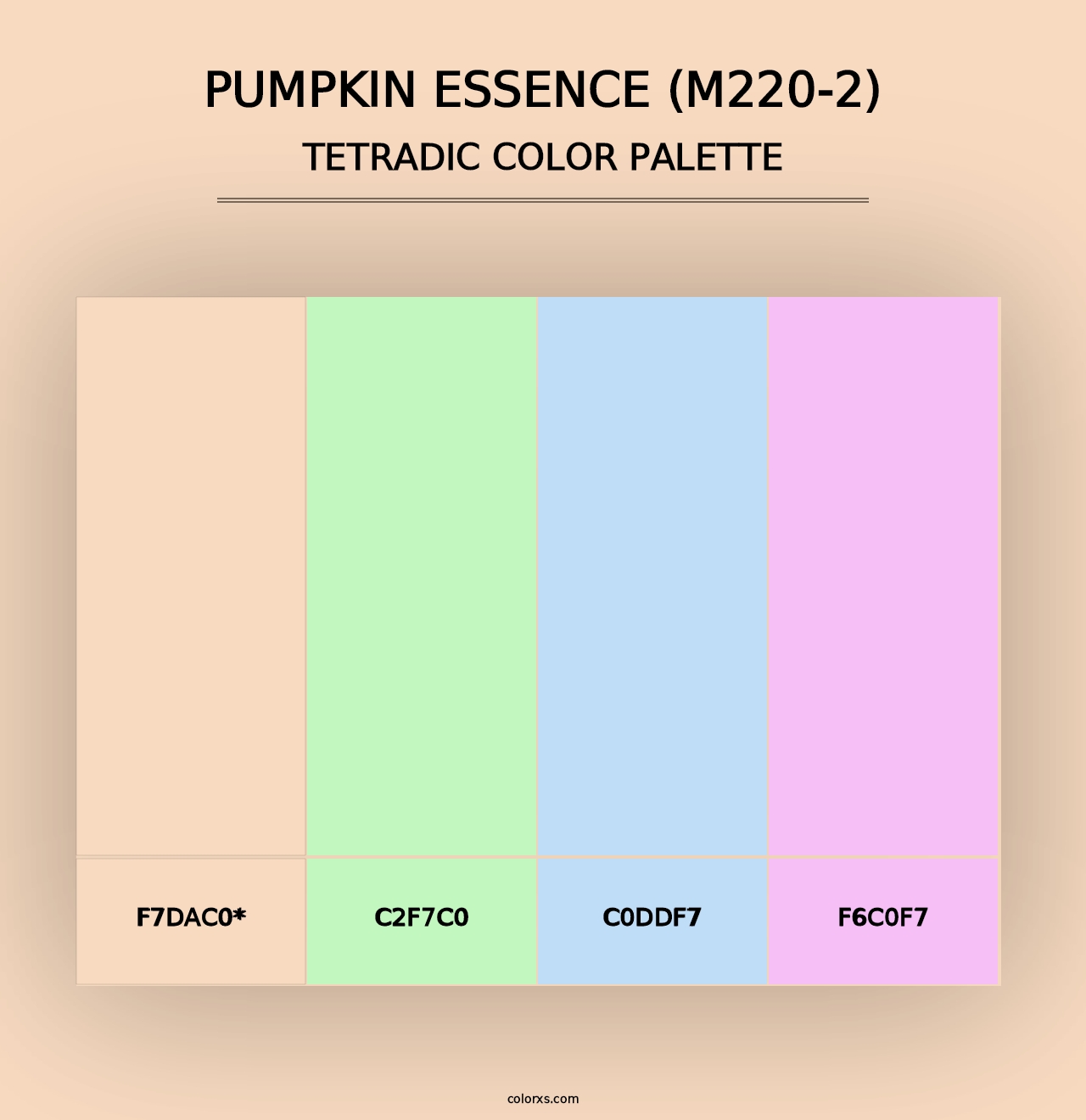 Pumpkin Essence (M220-2) - Tetradic Color Palette