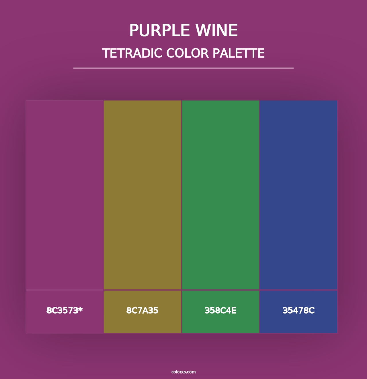 Purple Wine - Tetradic Color Palette