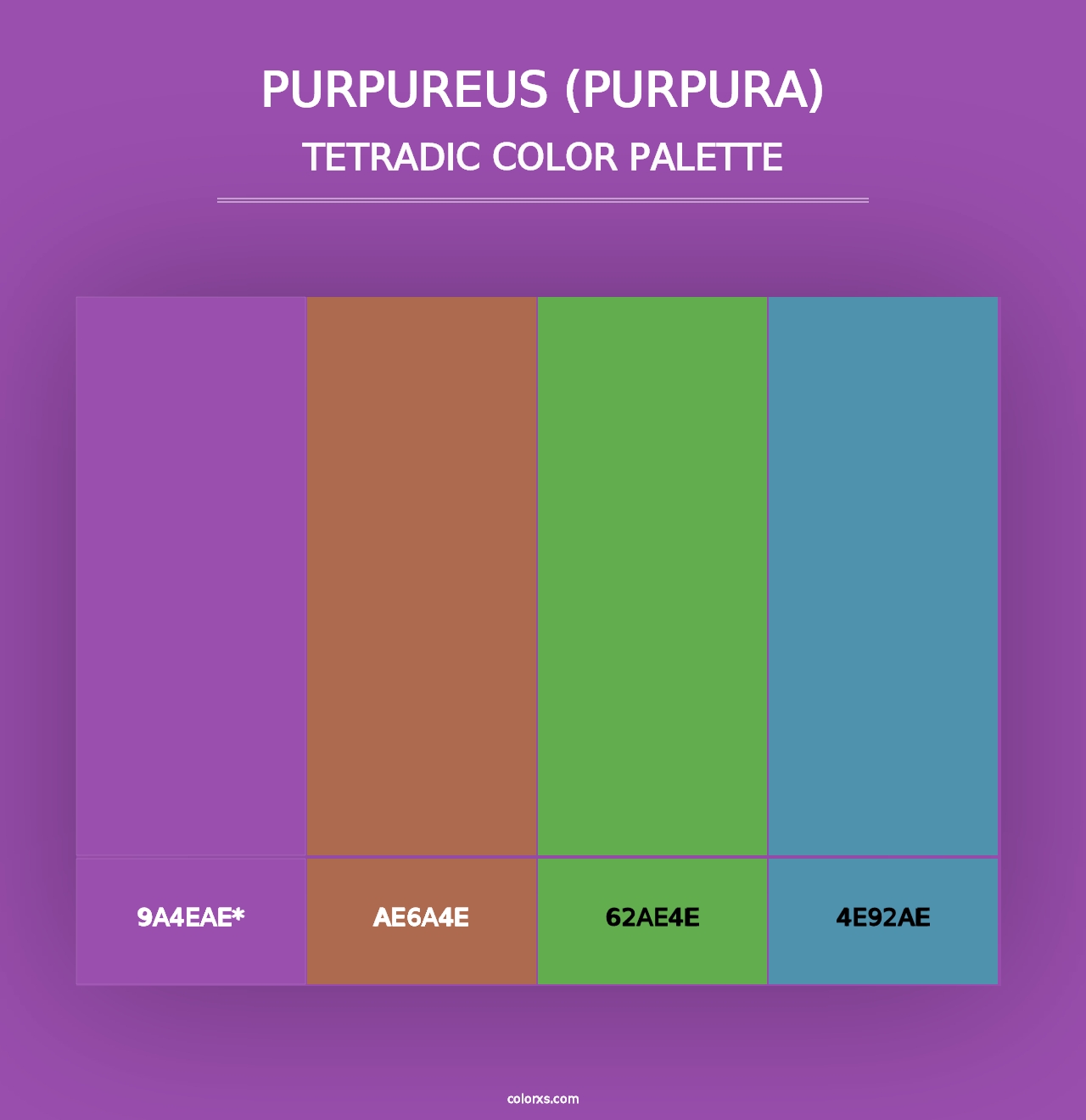 Purpureus (Purpura) - Tetradic Color Palette