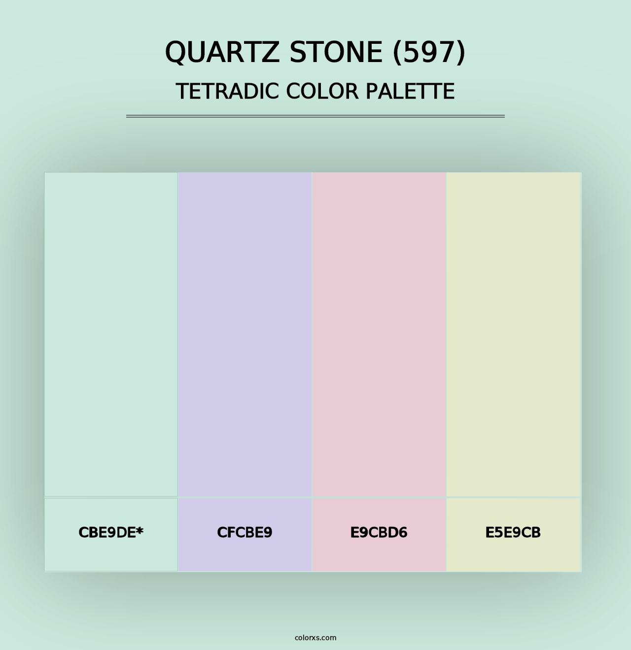 Quartz Stone (597) - Tetradic Color Palette