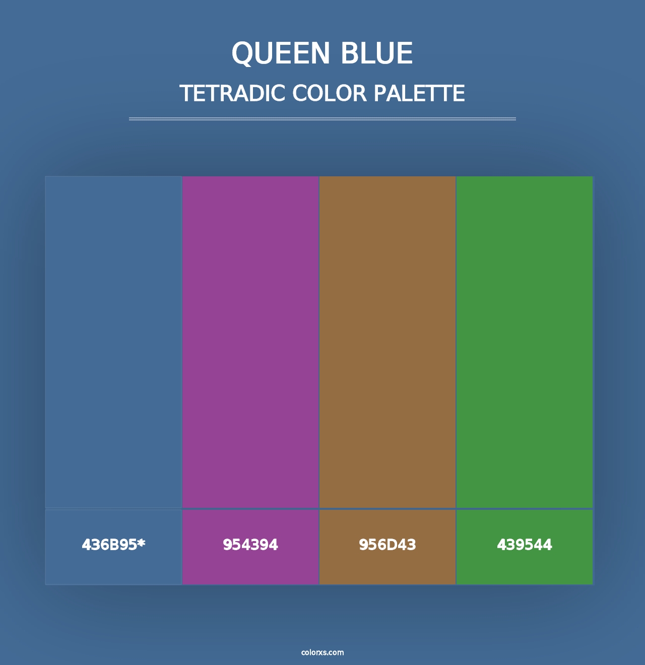 Queen Blue - Tetradic Color Palette