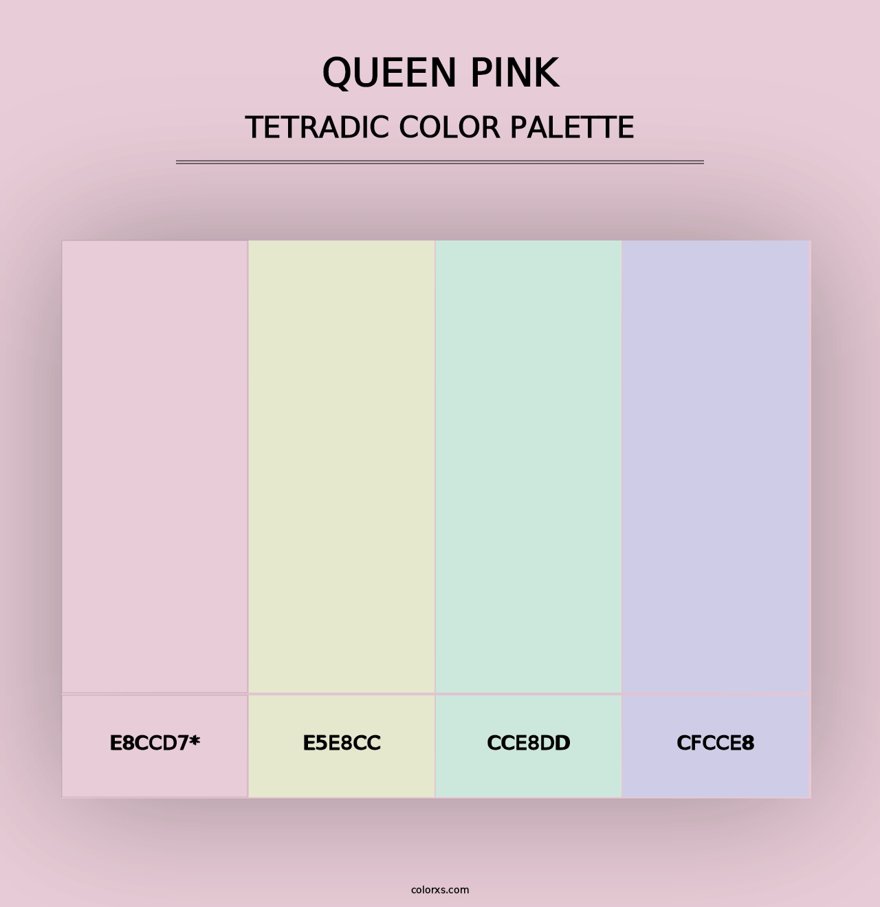 Queen Pink - Tetradic Color Palette