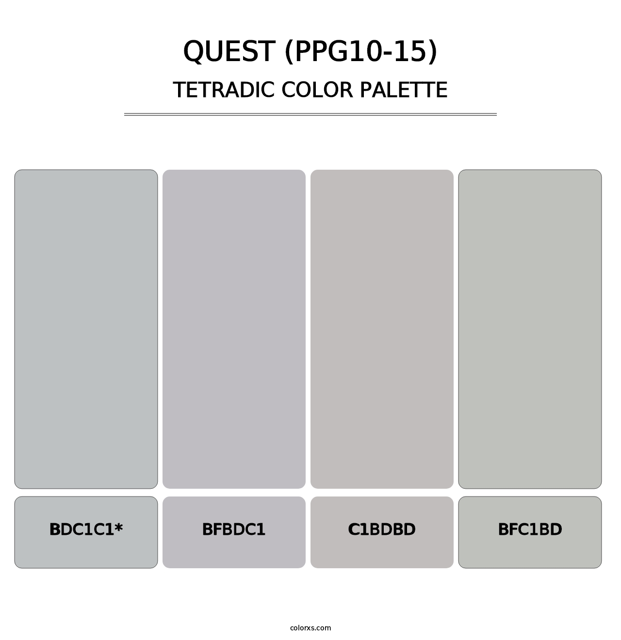 Quest (PPG10-15) - Tetradic Color Palette