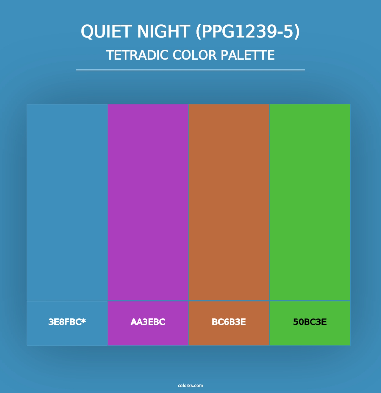 Quiet Night (PPG1239-5) - Tetradic Color Palette