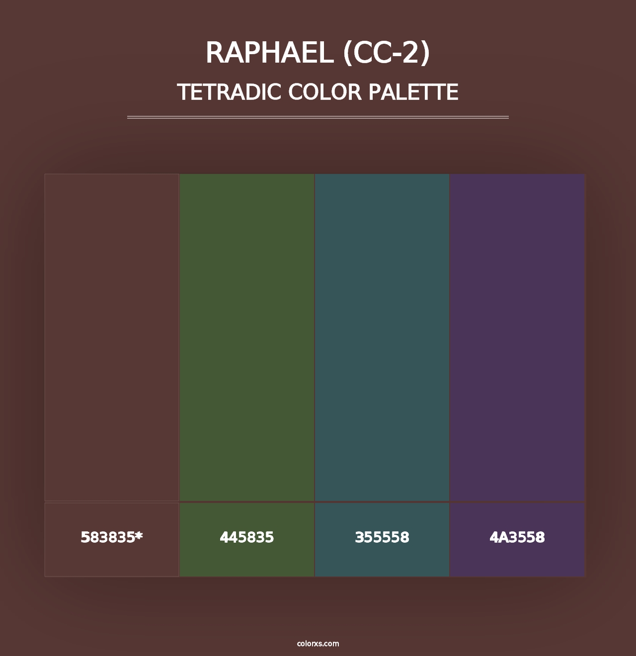 Raphael (CC-2) - Tetradic Color Palette