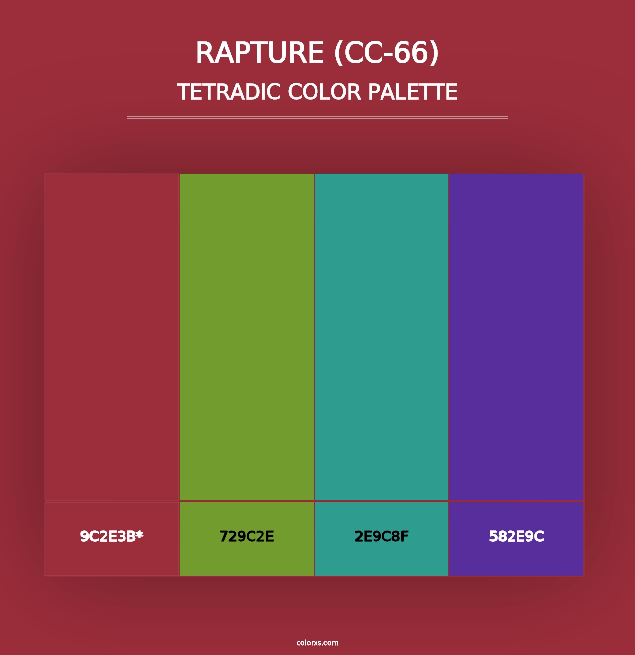 Rapture (CC-66) - Tetradic Color Palette