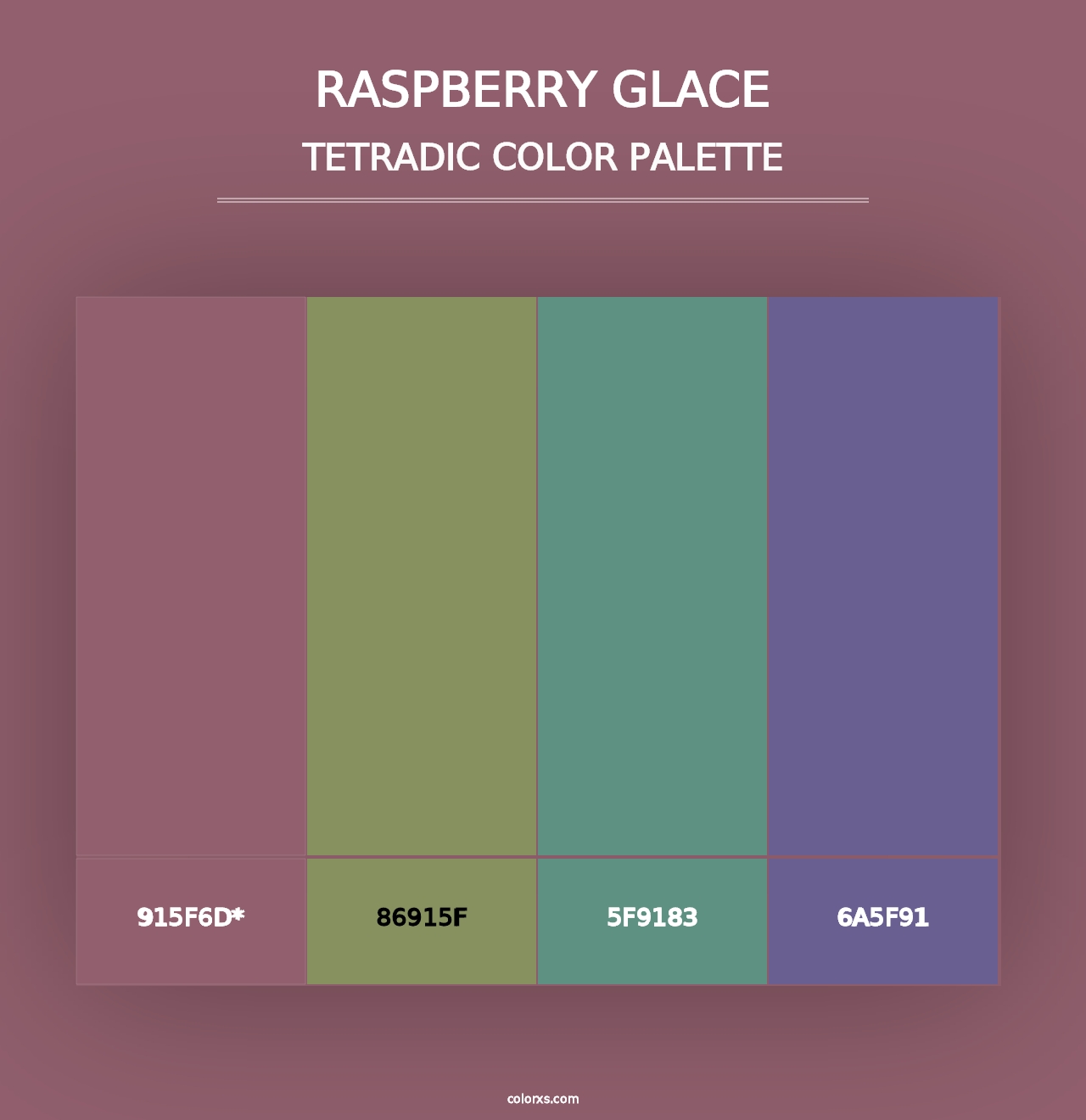 Raspberry Glace - Tetradic Color Palette