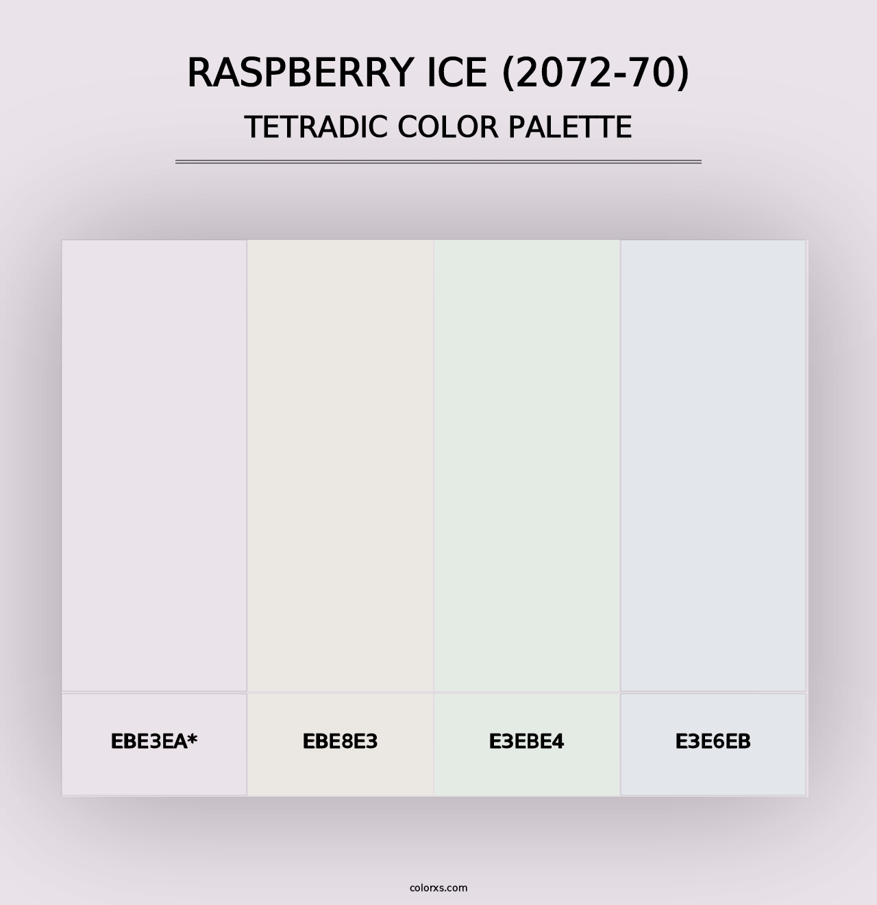 Raspberry Ice (2072-70) - Tetradic Color Palette