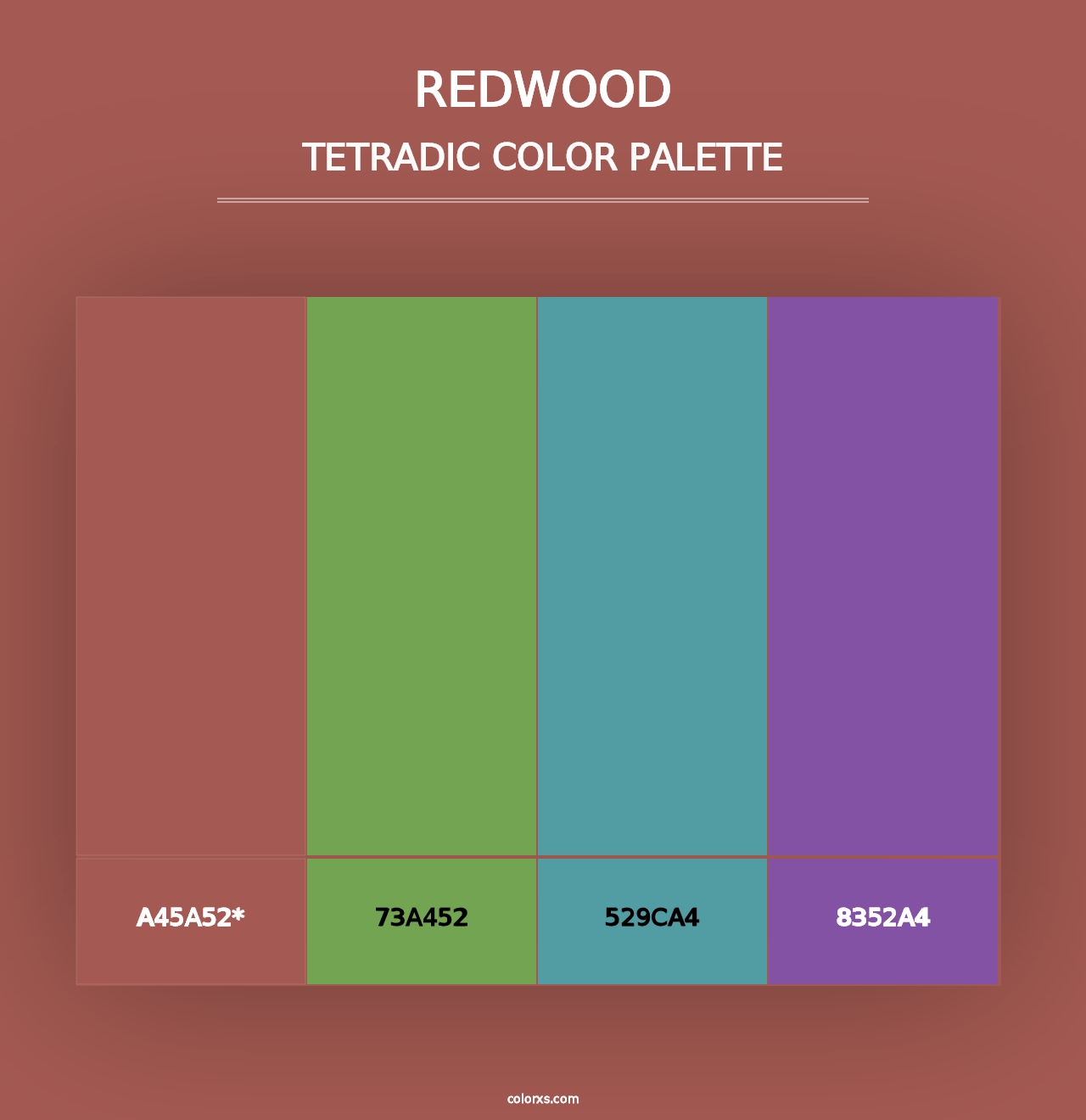 Redwood - Tetradic Color Palette