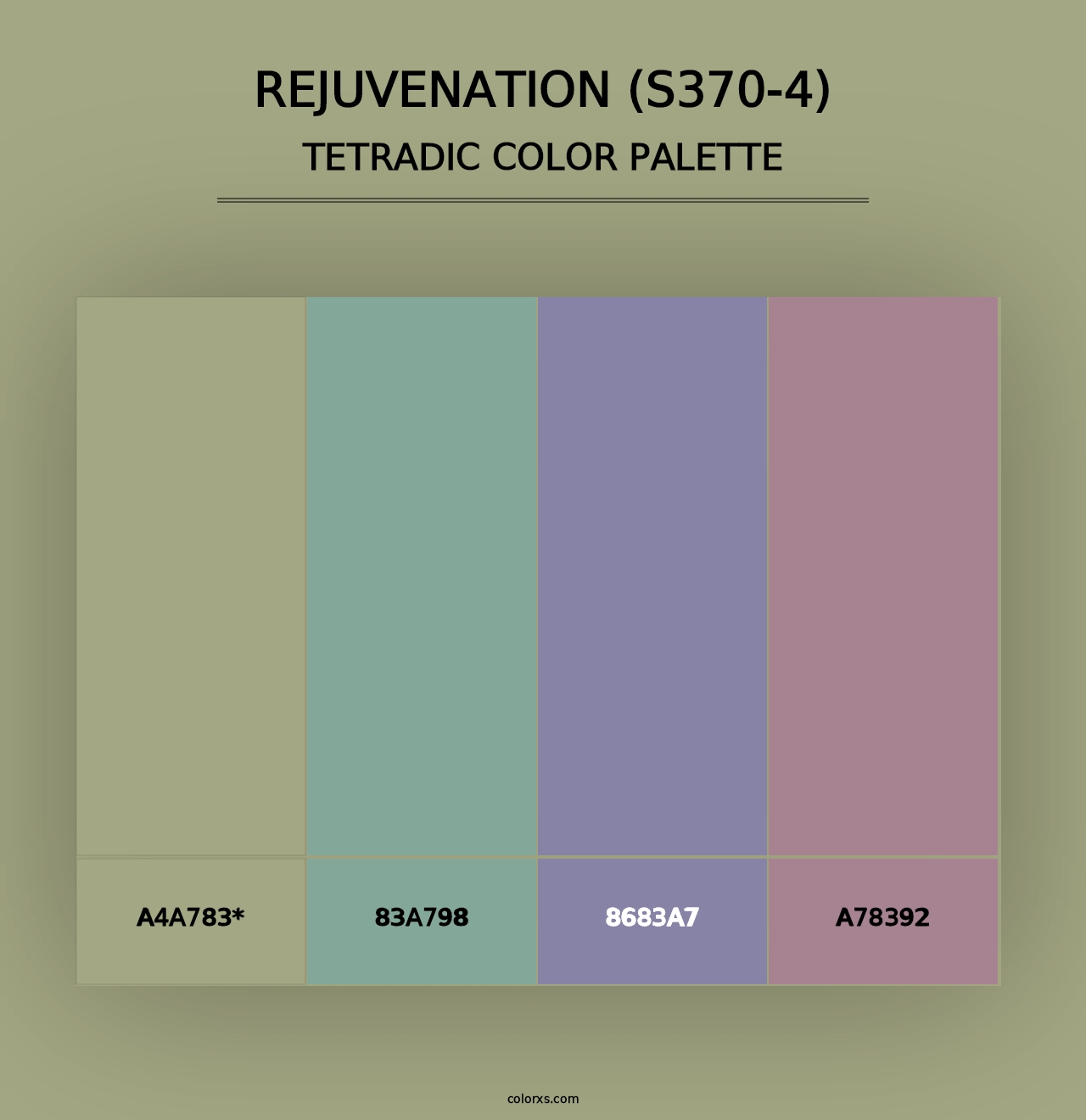 Rejuvenation (S370-4) - Tetradic Color Palette