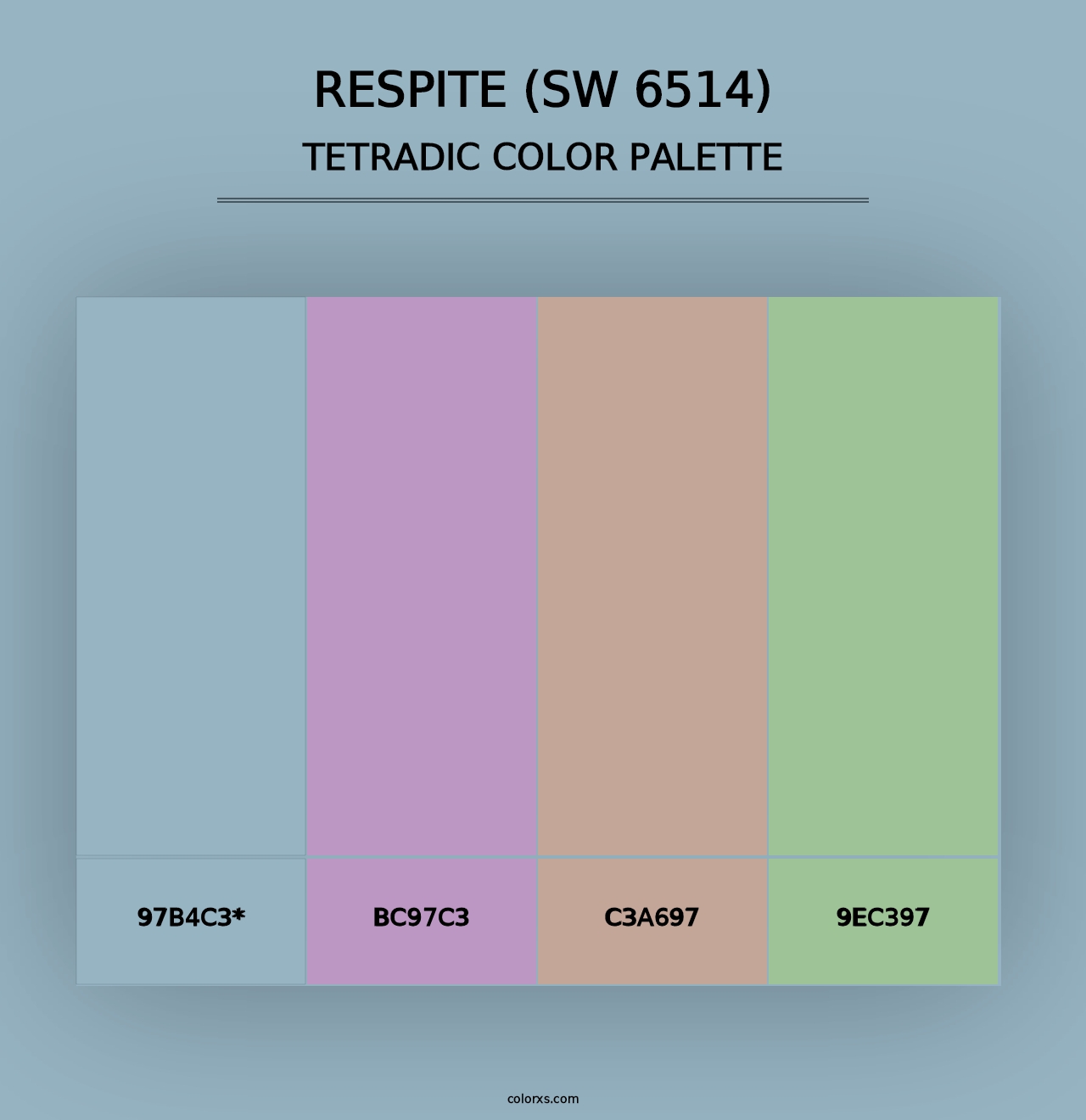 Respite (SW 6514) - Tetradic Color Palette