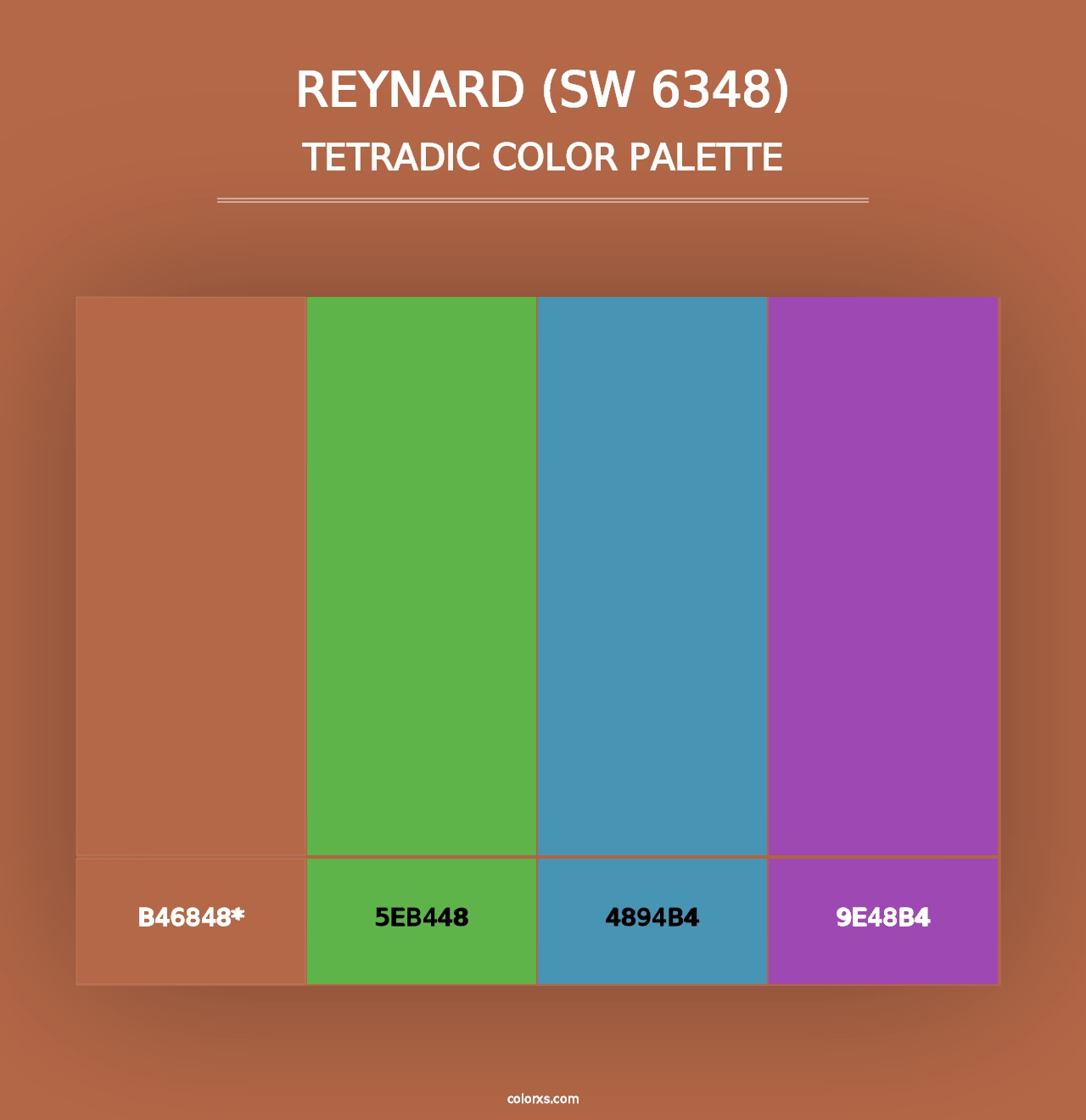 Reynard (SW 6348) - Tetradic Color Palette