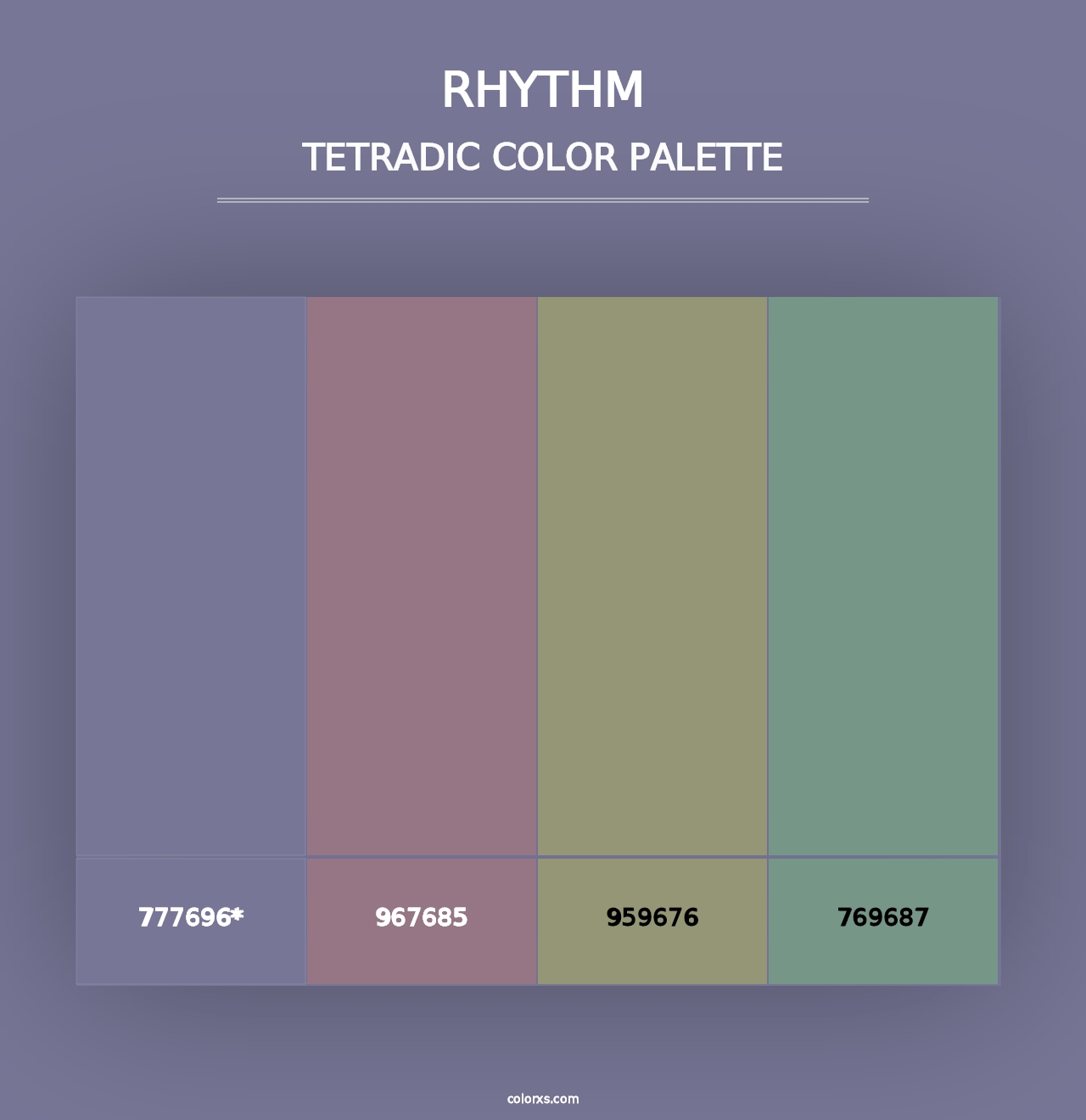 Rhythm - Tetradic Color Palette