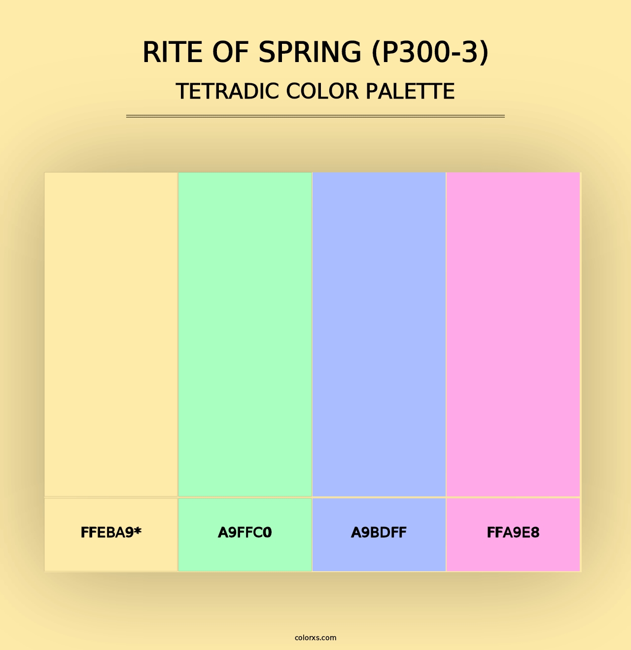 Rite Of Spring (P300-3) - Tetradic Color Palette