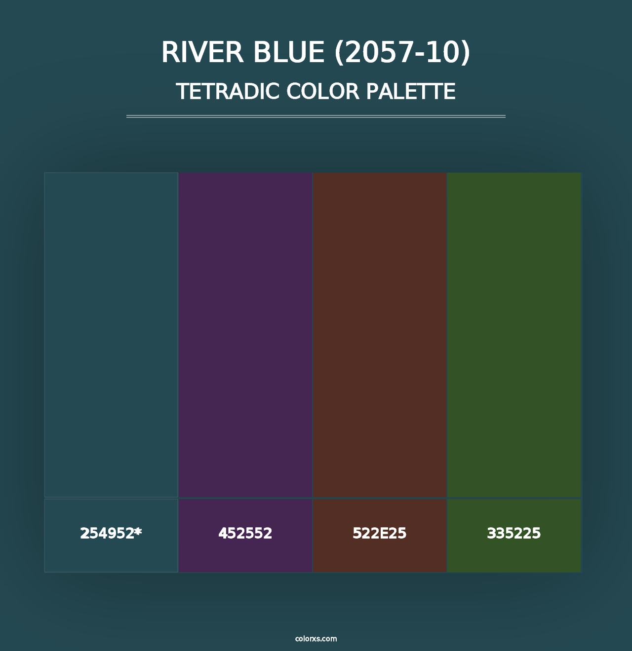 River Blue (2057-10) - Tetradic Color Palette