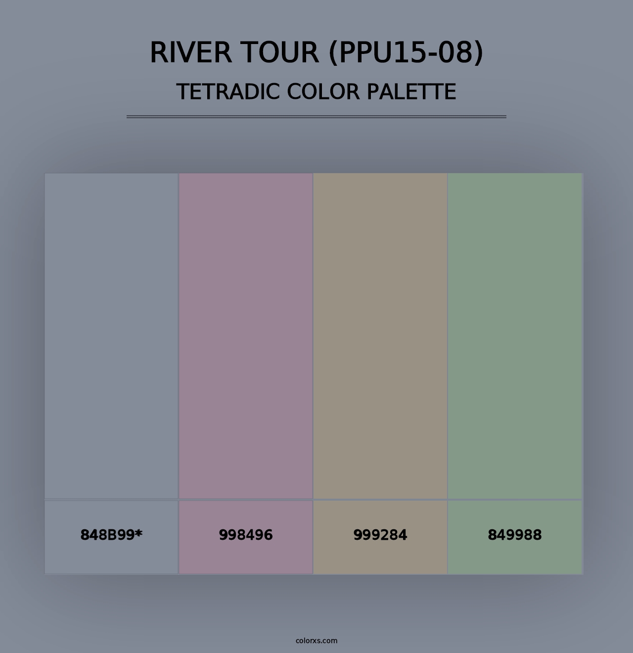 River Tour (PPU15-08) - Tetradic Color Palette