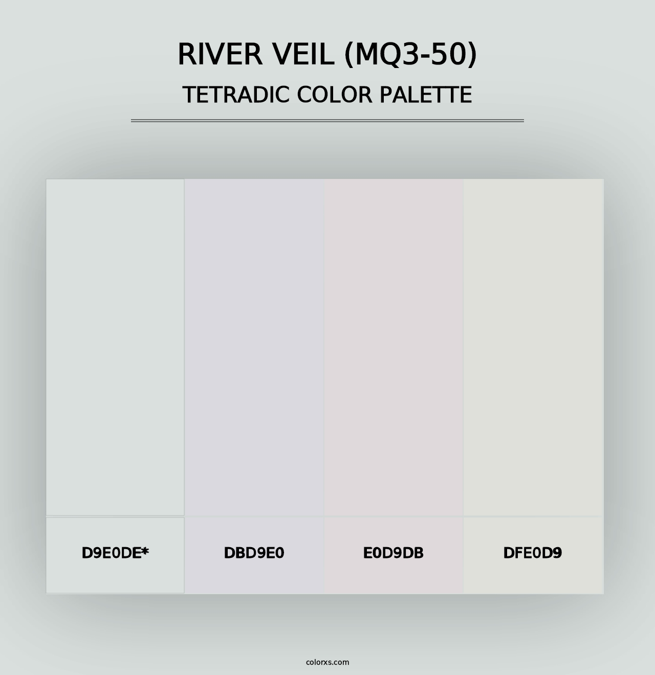 River Veil (MQ3-50) - Tetradic Color Palette