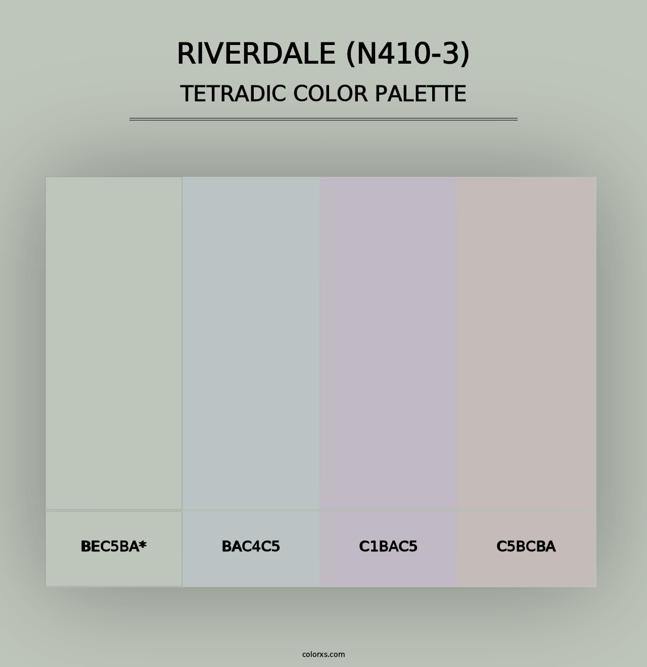 Riverdale (N410-3) - Tetradic Color Palette