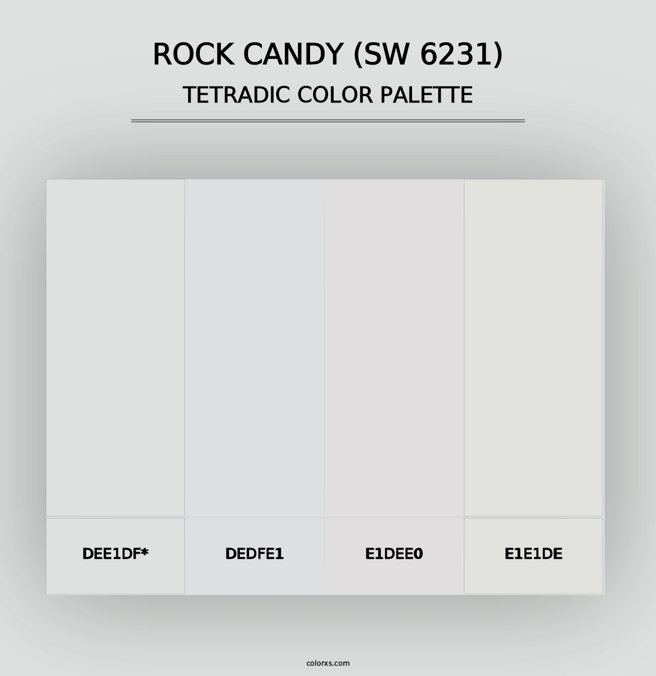 Rock Candy (SW 6231) - Tetradic Color Palette