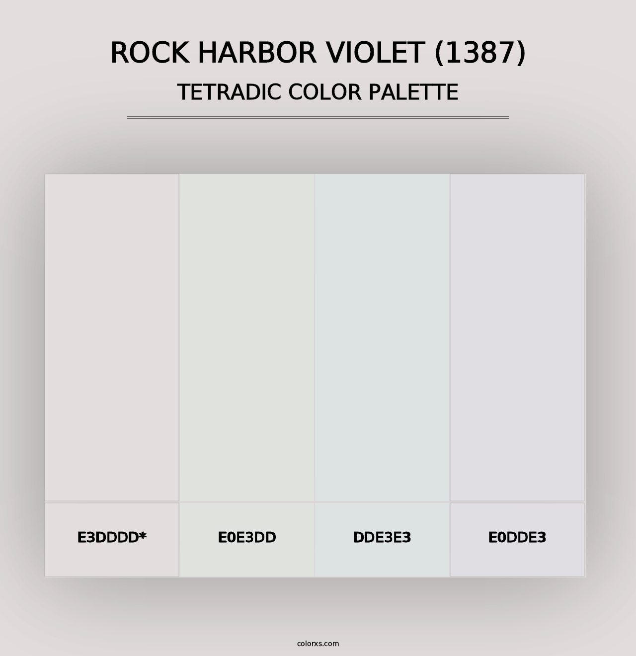 Rock Harbor Violet (1387) - Tetradic Color Palette