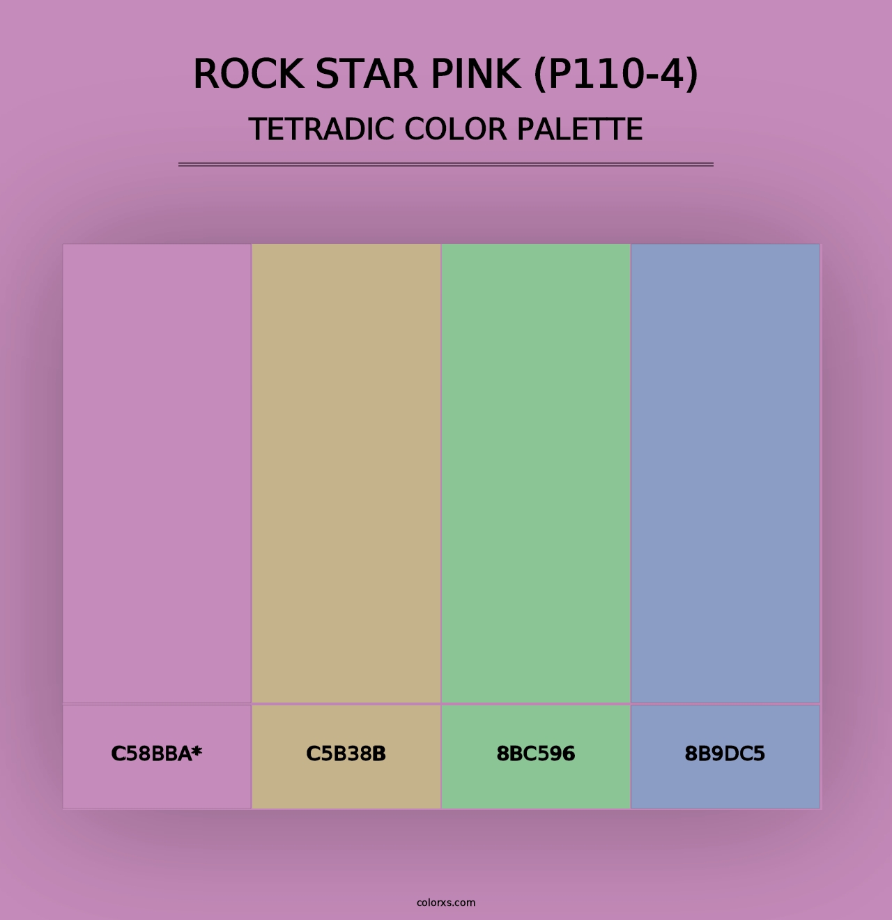 Rock Star Pink (P110-4) - Tetradic Color Palette