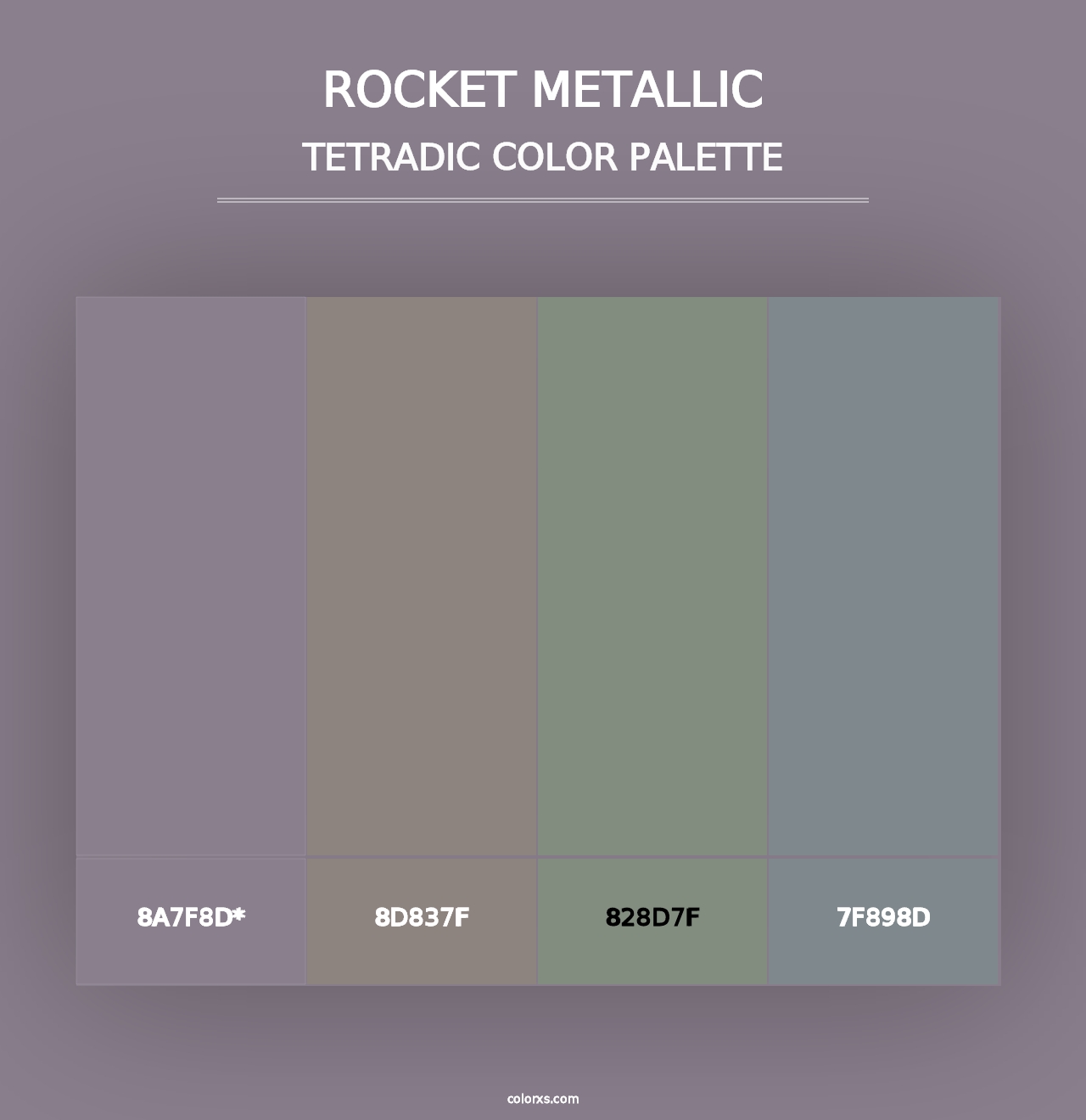 Rocket Metallic - Tetradic Color Palette