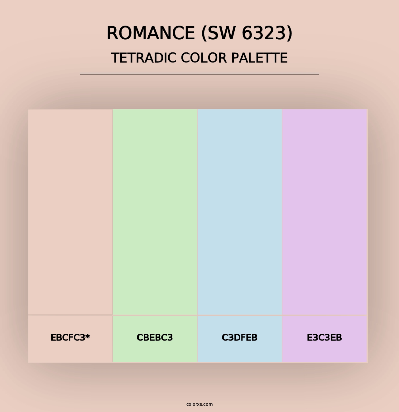 Romance (SW 6323) - Tetradic Color Palette