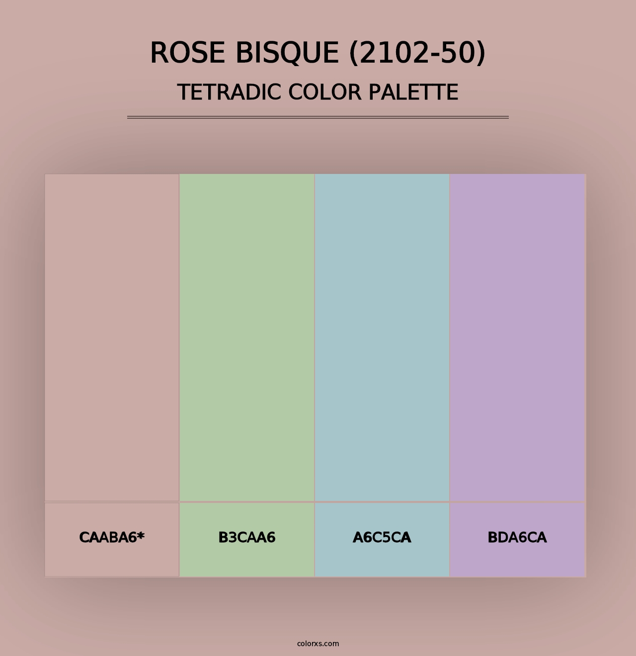 Rose Bisque (2102-50) - Tetradic Color Palette