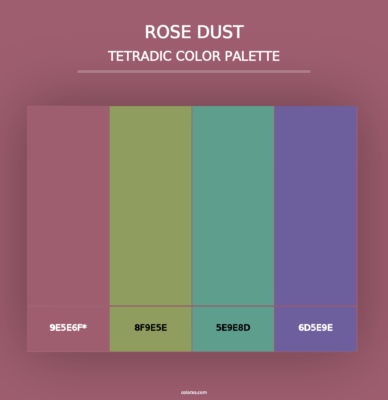 Rose Dust - Tetradic Color Palette