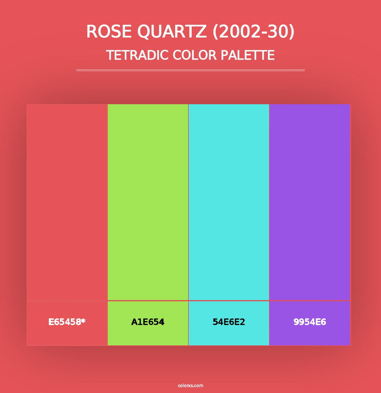 Rose Quartz (2002-30) - Tetradic Color Palette