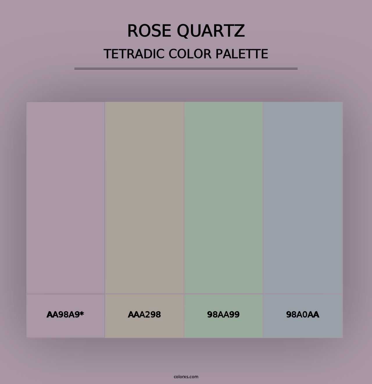 Rose quartz - Tetradic Color Palette