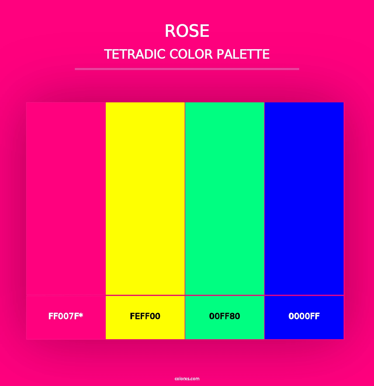 Rose - Tetradic Color Palette