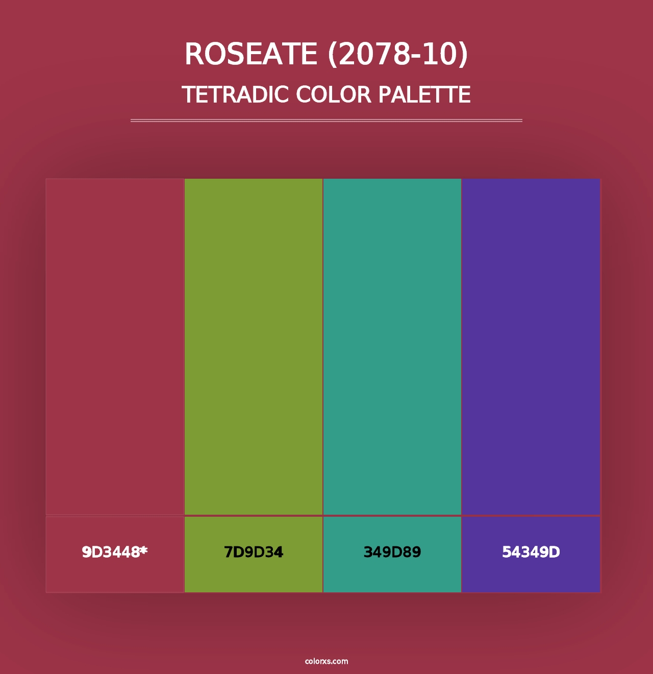 Roseate (2078-10) - Tetradic Color Palette