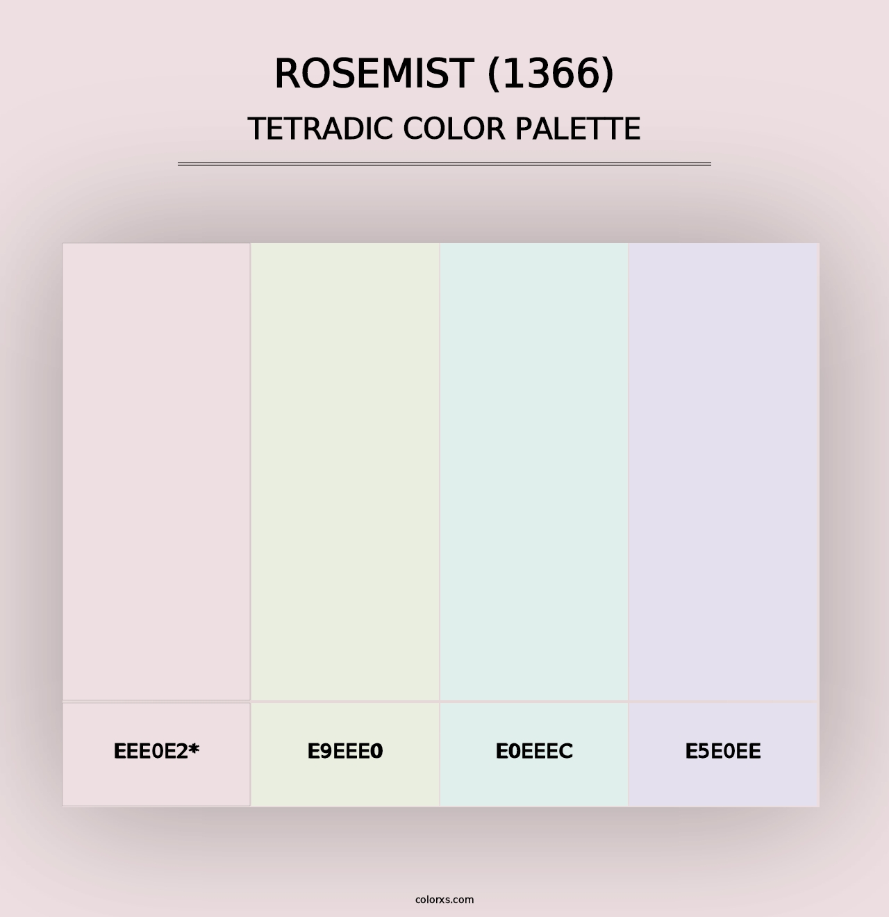 Rosemist (1366) - Tetradic Color Palette