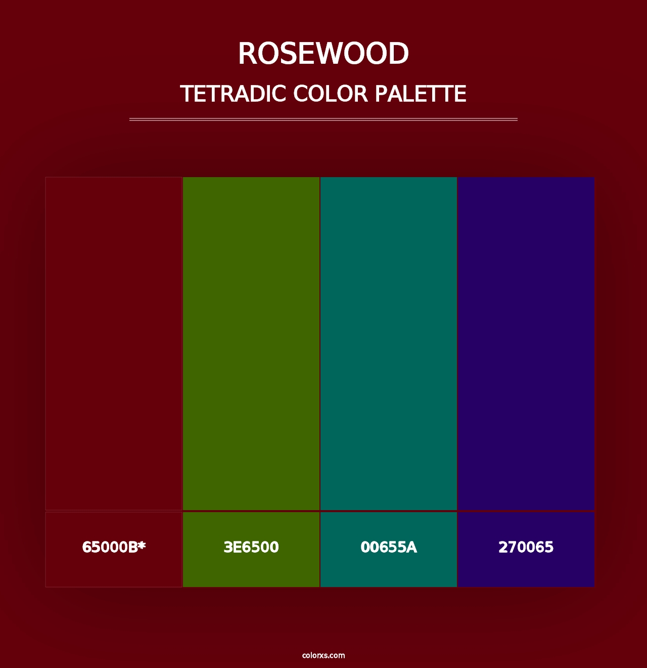 Rosewood - Tetradic Color Palette