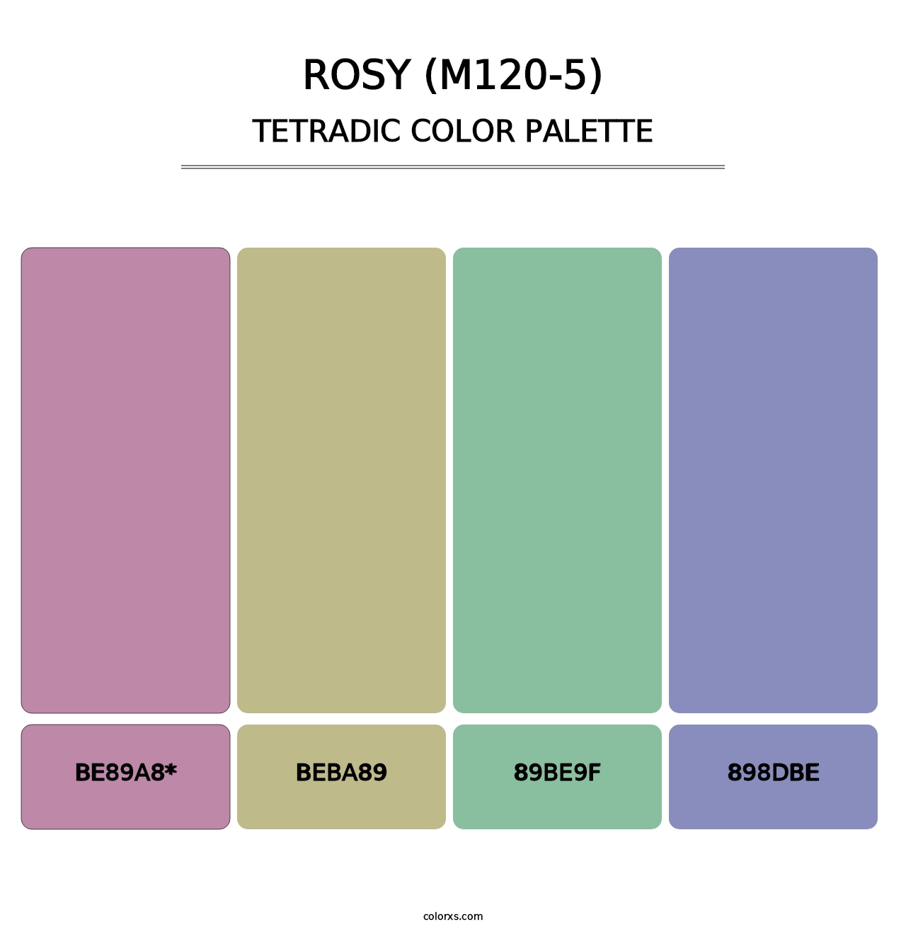 Rosy (M120-5) - Tetradic Color Palette